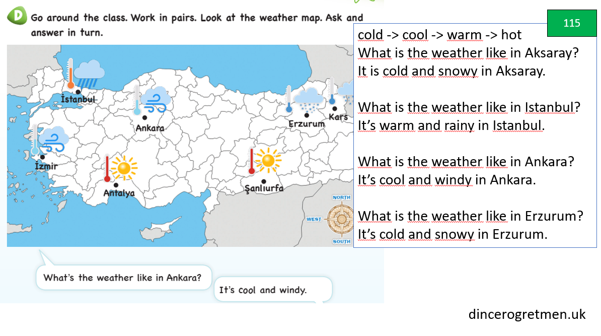 4. sınıf 8. ünite kelimeleri